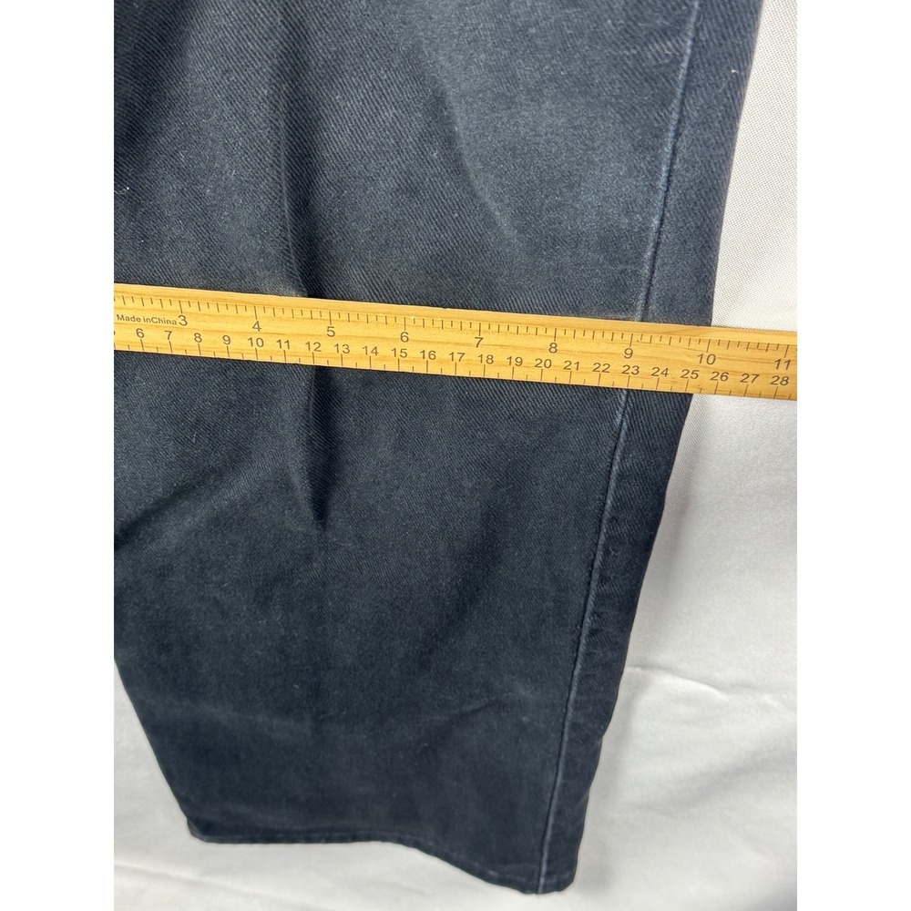 Eddie Bauer Mens Relaxed Fit Black Cotton Denim Straight Leg Jeans 32x28 - Picture 2 of 11